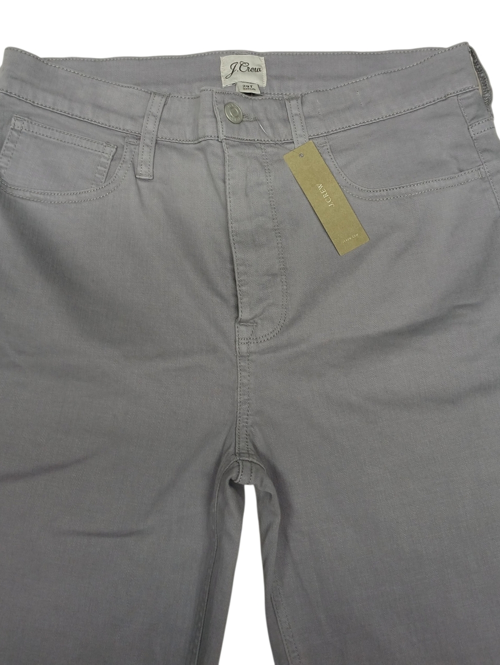 J.Crew Billie Demi Boot Crop Pants Gray Size 29T NWT - Picture 3 of 7